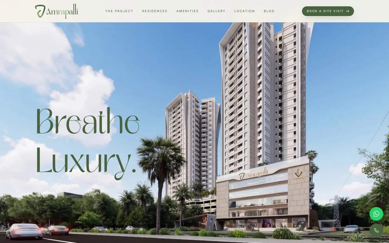 Vumee Amrapalli website